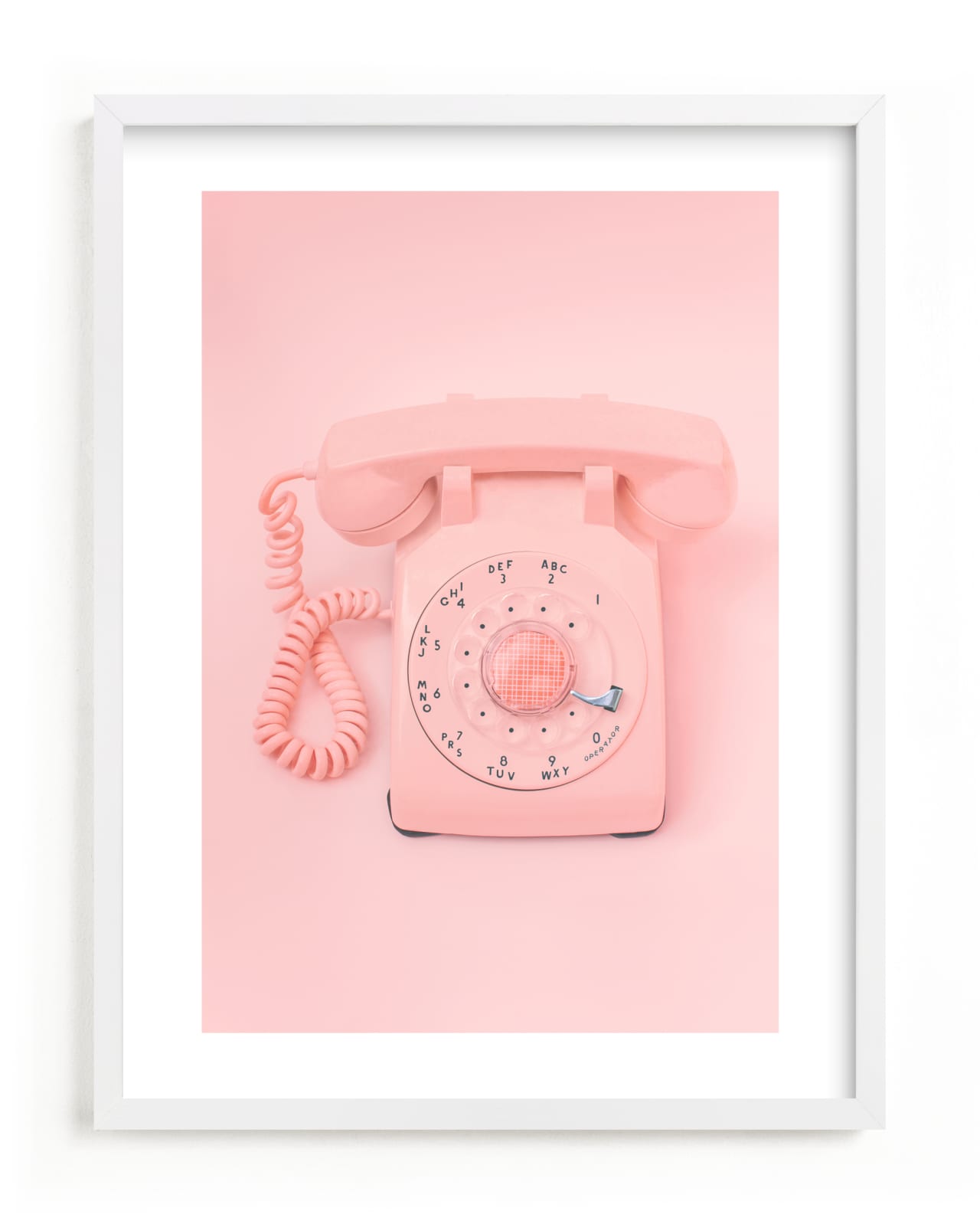 "0 is for operator." - Limited Edition Art Print by Alicia Abla in beautiful frame options and a variety of sizes.