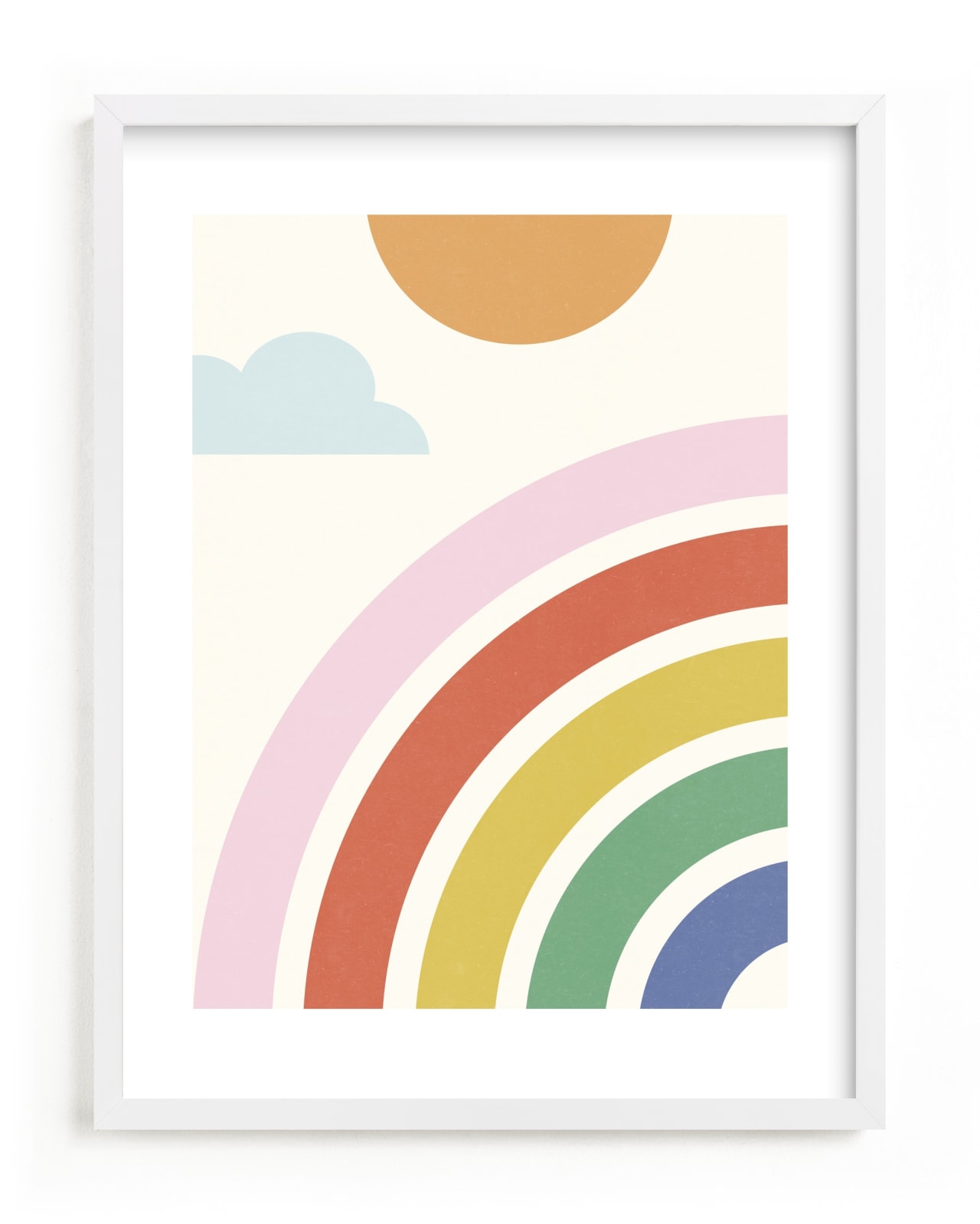 "Simple Rainbow" - Limited Edition Art Print by Kristen Smith in beautiful frame options and a variety of sizes.