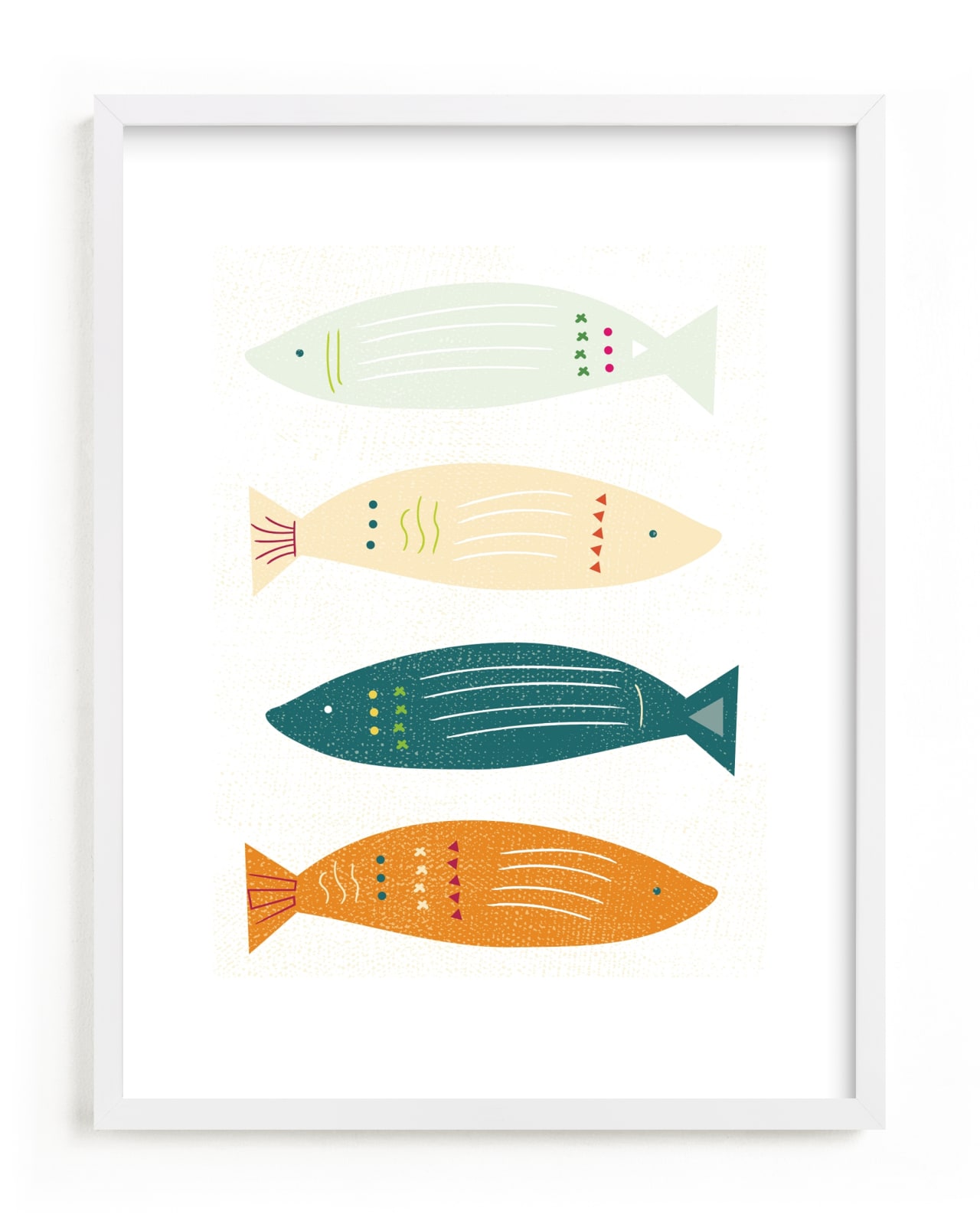 "Fish Fiesta" - Limited Edition Art Print by Hannah Lipking in beautiful frame options and a variety of sizes.