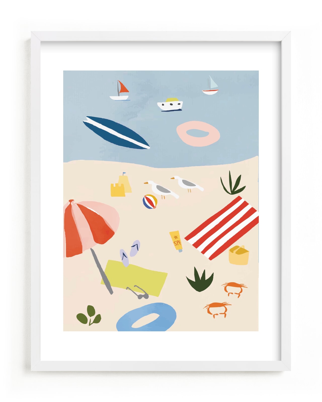 Beach Day Scene
