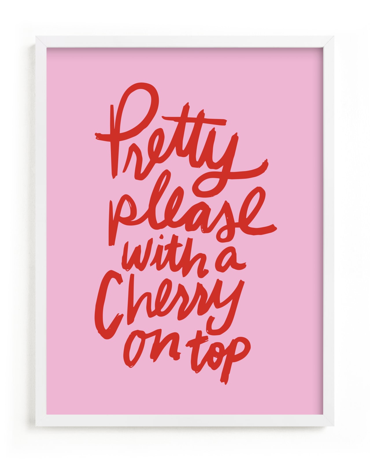 "Cherry on Top" - Limited Edition Art Print by Inkblot Design in beautiful frame options and a variety of sizes.
