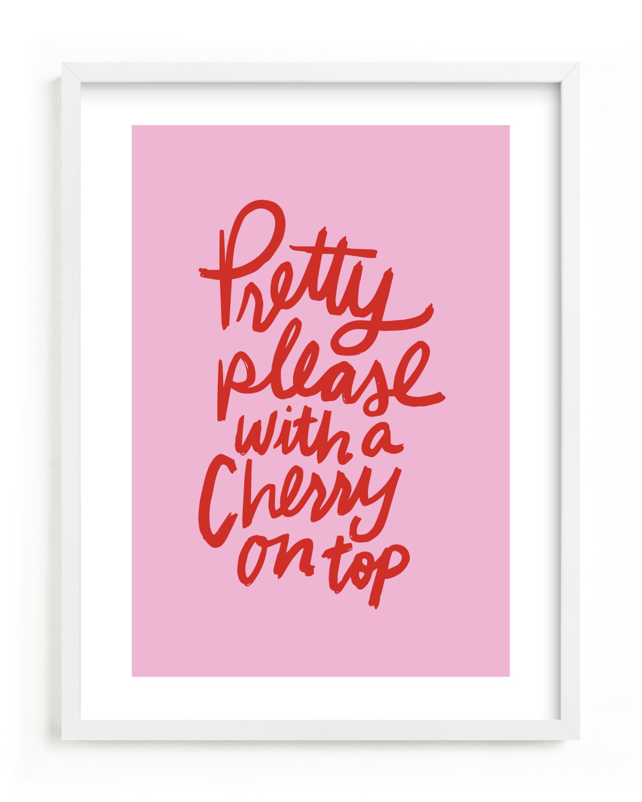 "Cherry on Top" - Limited Edition Art Print by Inkblot Design in beautiful frame options and a variety of sizes.