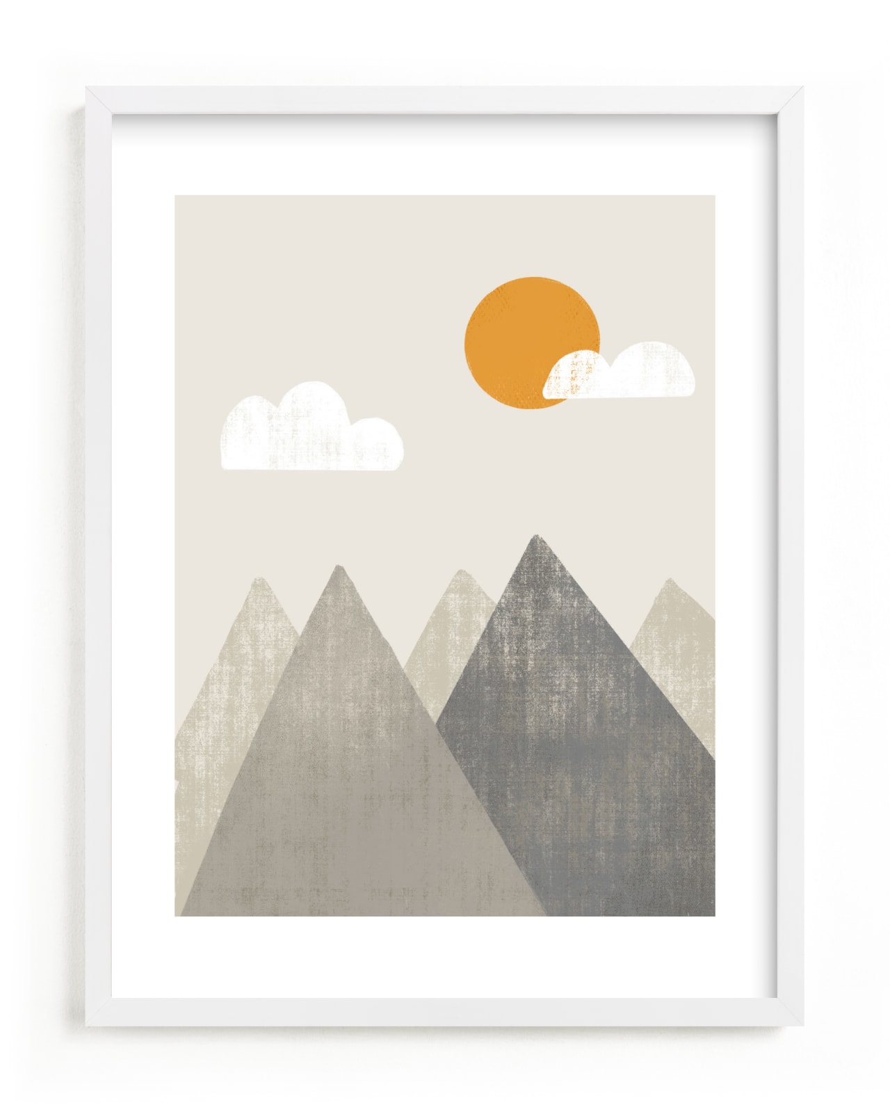 "The Mountains are Calling in the Morning" - Limited Edition Art Print by Meghan Hageman in beautiful frame options and a variety of sizes.