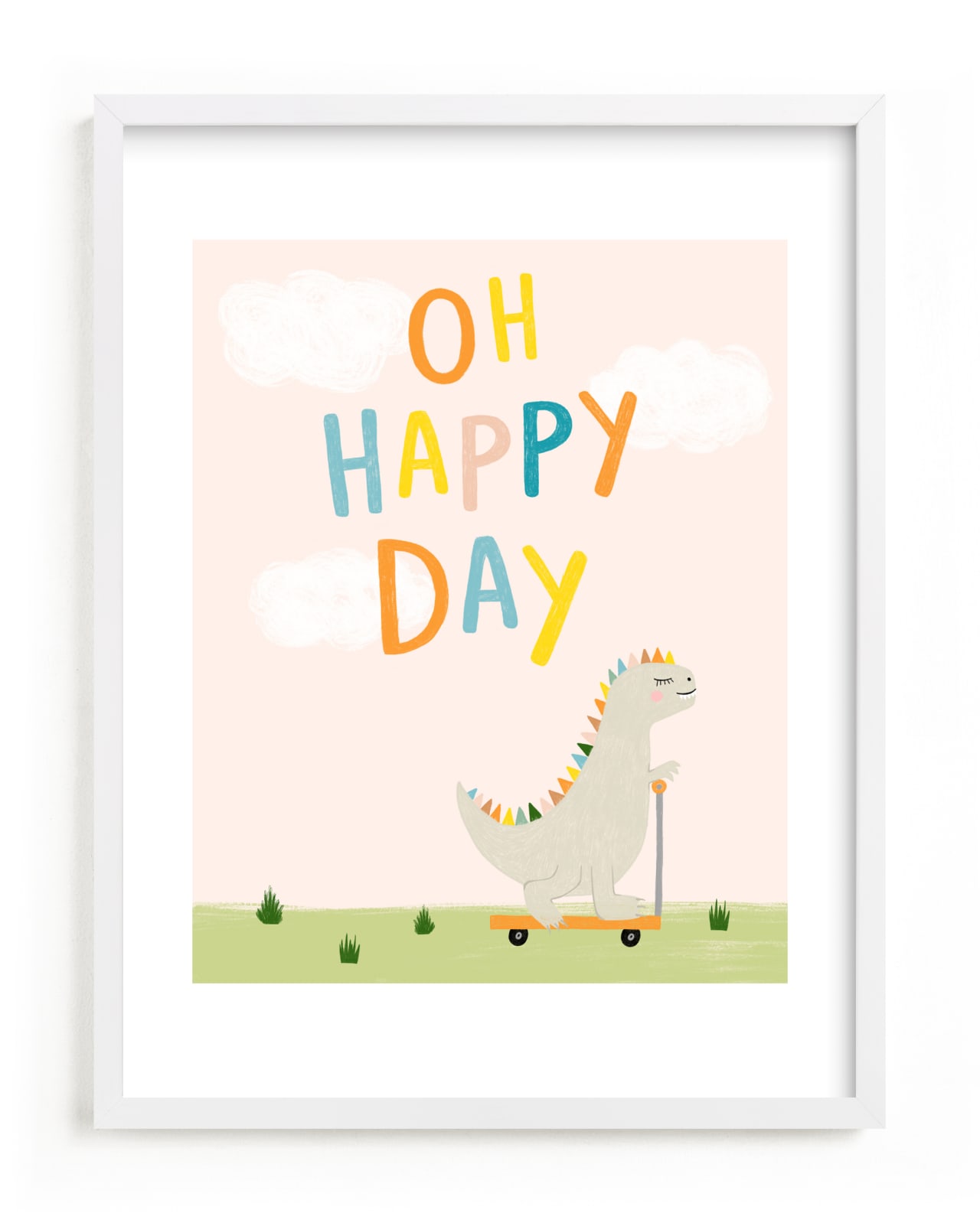 "Oh Happy Day" - Limited Edition Art Print by Juliana Zimmermann in beautiful frame options and a variety of sizes.