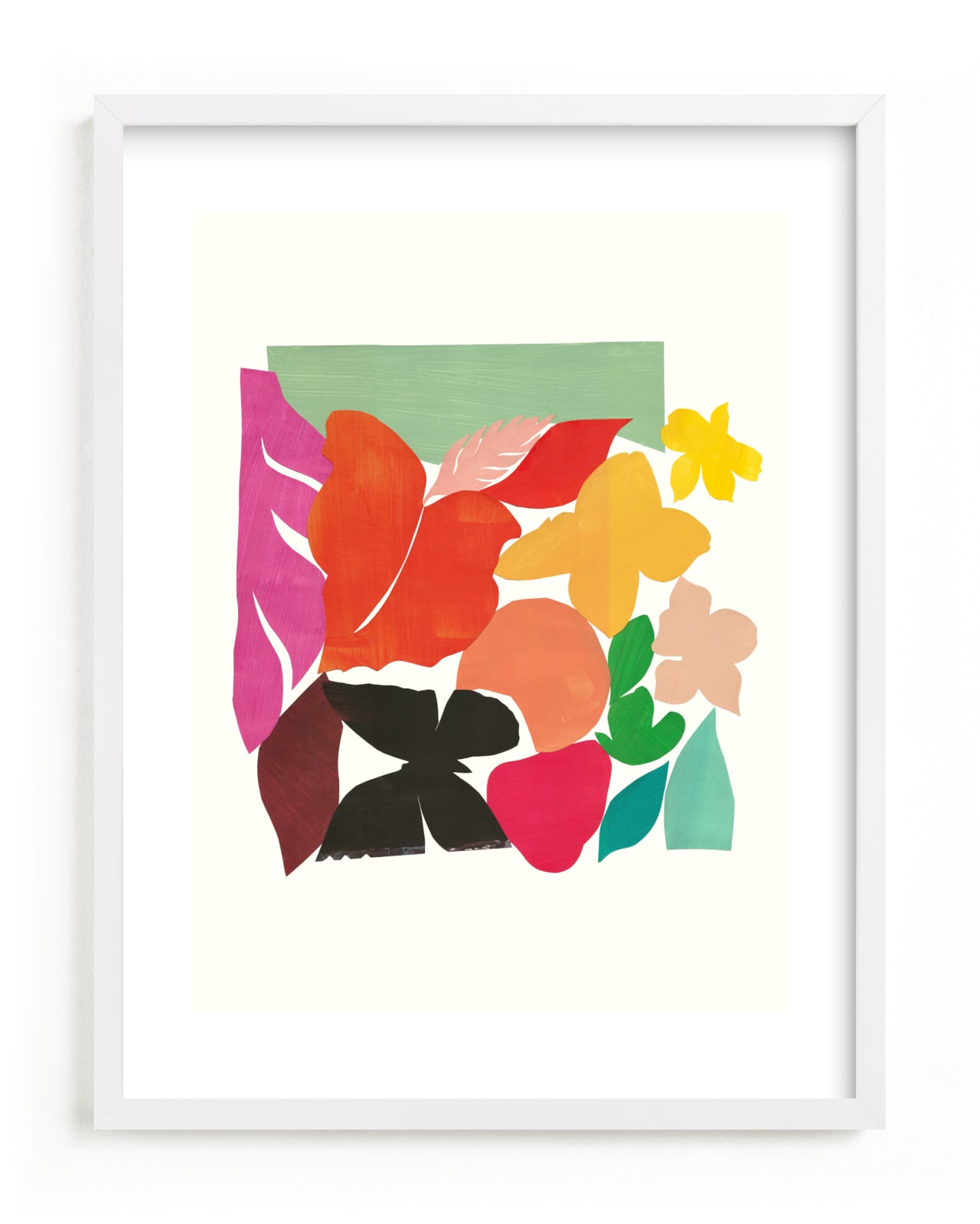 "Mariposa Jungle" - Limited Edition Art Print by Lise Gulassa in beautiful frame options and a variety of sizes.