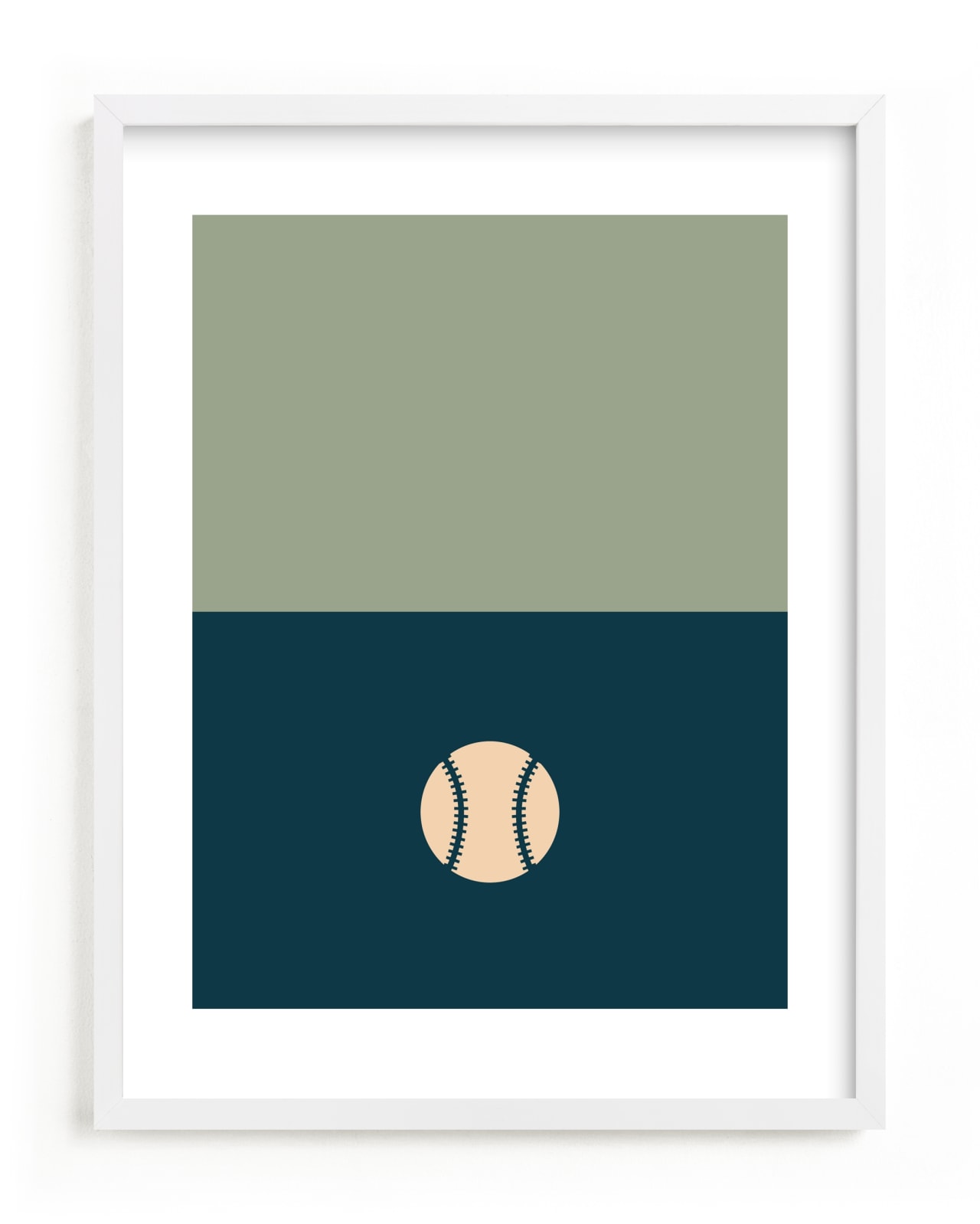"3 Season Sport | Baseball" - Limited Edition Art Print by pacifica project in beautiful frame options and a variety of sizes.