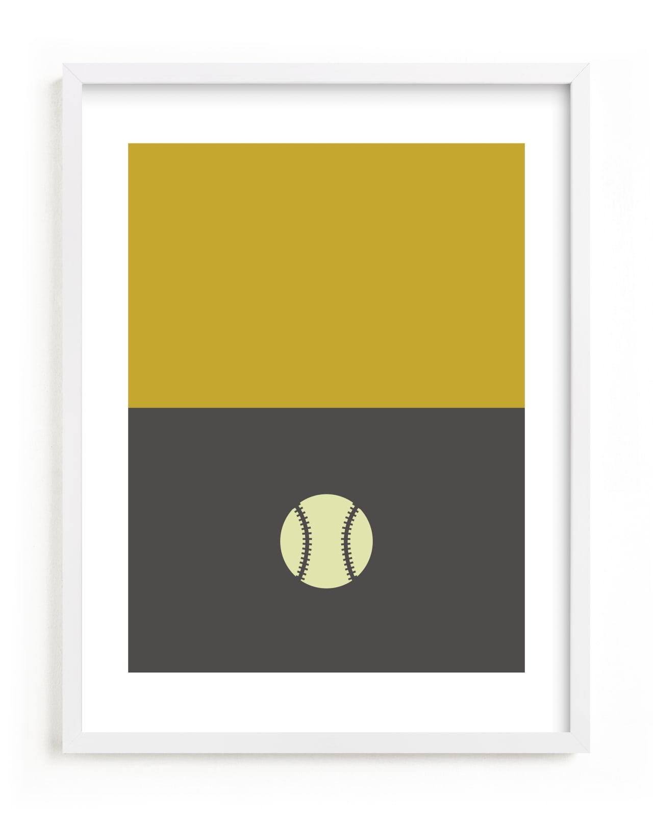 "3 Season Sport | Baseball" - Limited Edition Art Print by pacifica project in beautiful frame options and a variety of sizes.