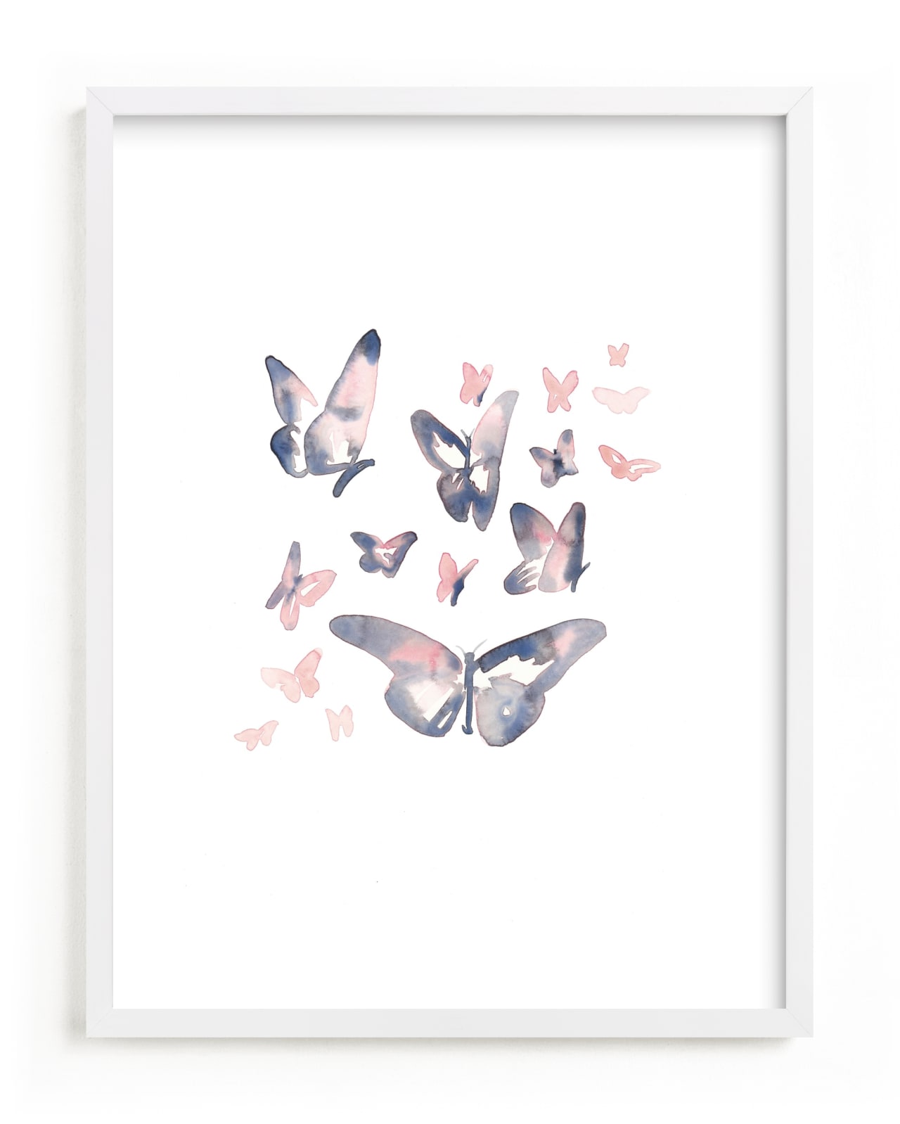 "Papillons" - Limited Edition Art Print by Jocelyn Edin in beautiful frame options and a variety of sizes.
