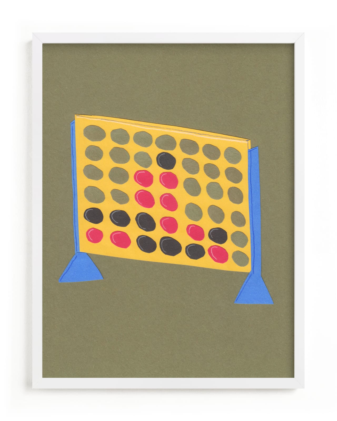 "Connect Four" - Limited Edition Art Print by Elliot Stokes in beautiful frame options and a variety of sizes.