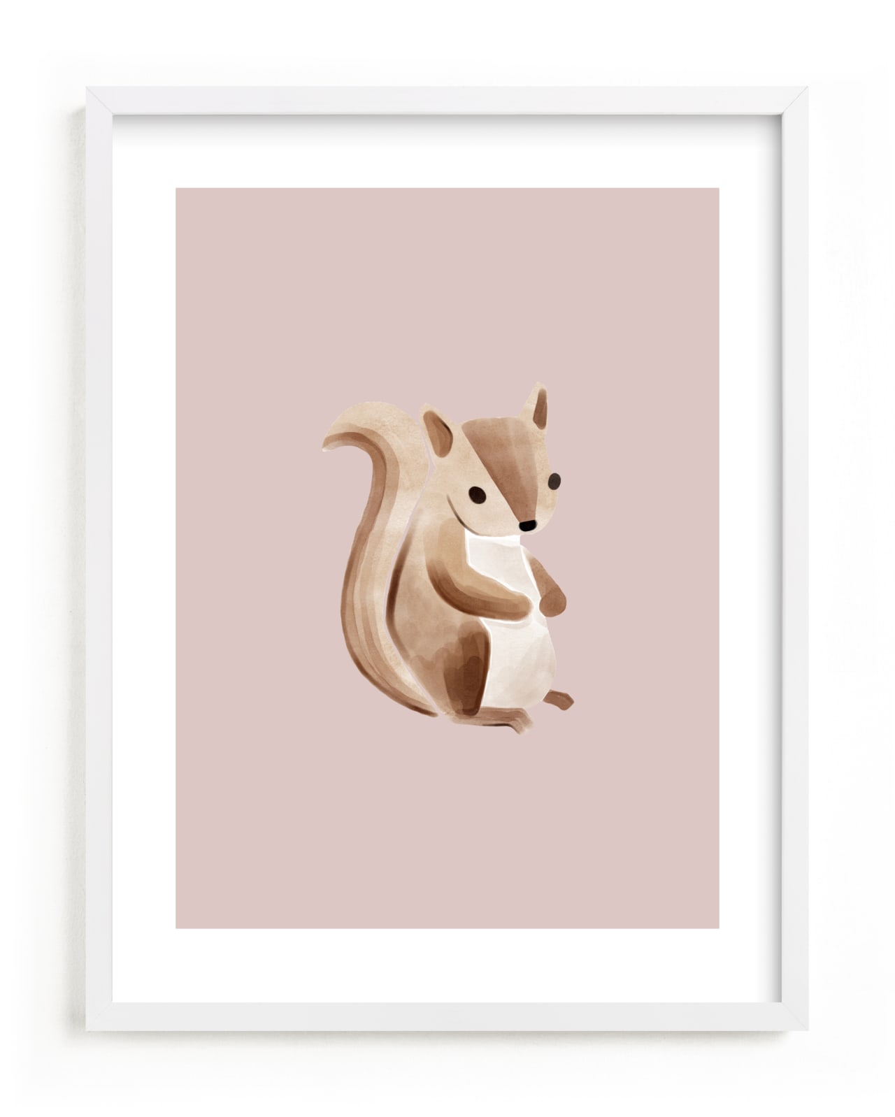 "Baby Squirrel" - Limited Edition Art Print by Vivian Yiwing in beautiful frame options and a variety of sizes.