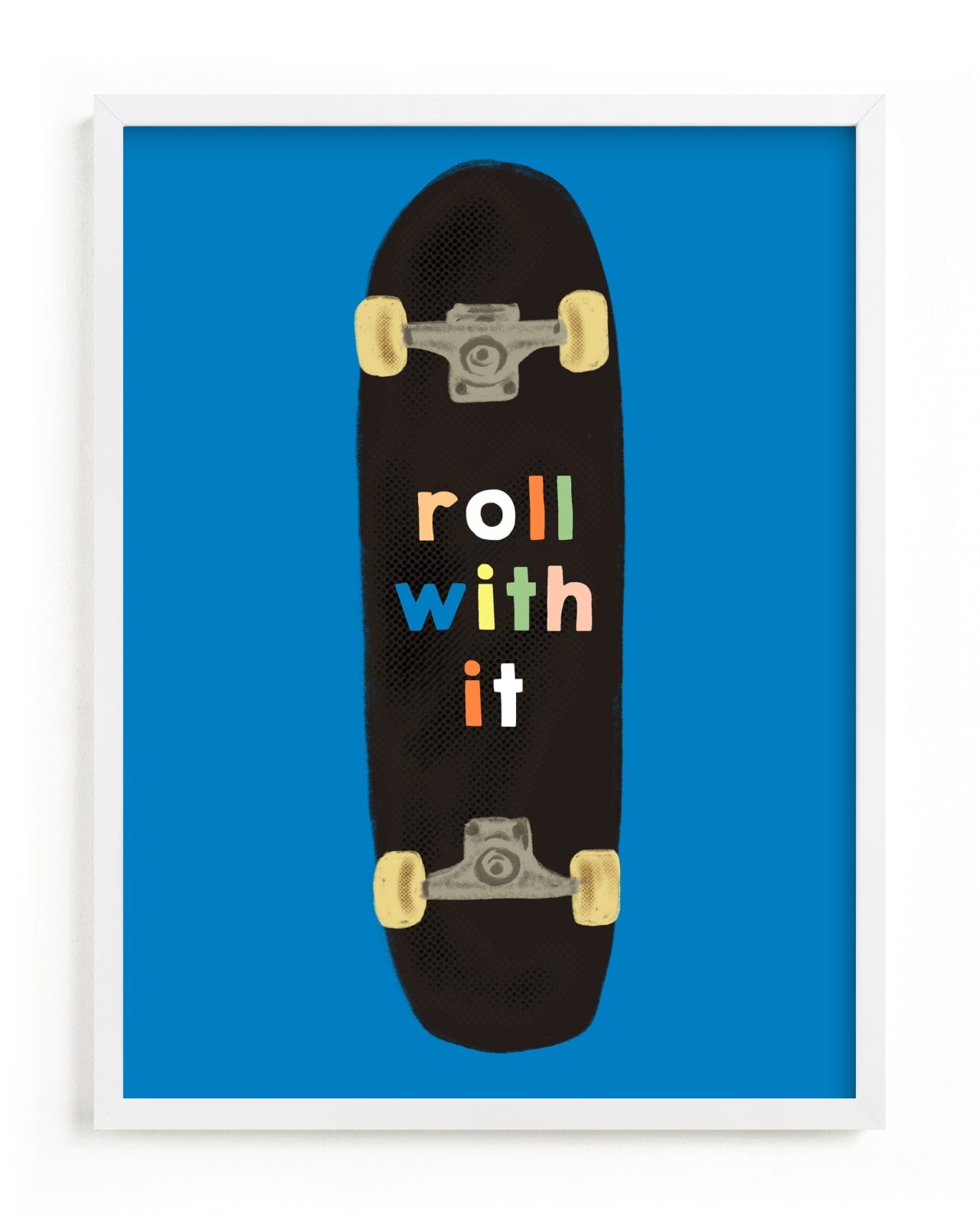 "roll with it" - Limited Edition Art Print by Baumbirdy in beautiful frame options and a variety of sizes.