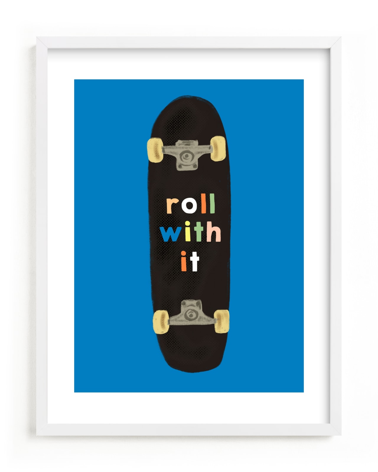 "roll with it" - Limited Edition Art Print by Baumbirdy in beautiful frame options and a variety of sizes.