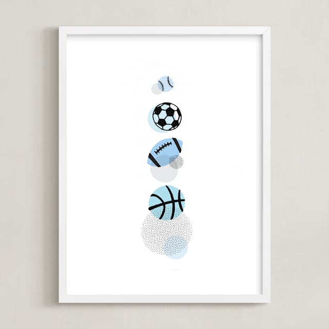 "Pop Art Sports" - Limited Edition Art Print by Jessie Steury in beautiful frame options and a variety of sizes.