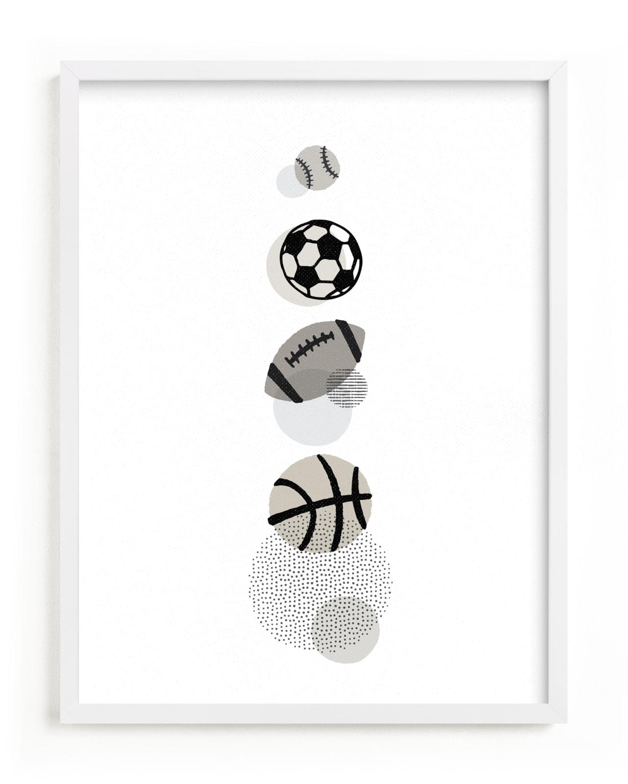 "Pop Art Sports" - Limited Edition Art Print by Jessie Steury in beautiful frame options and a variety of sizes.