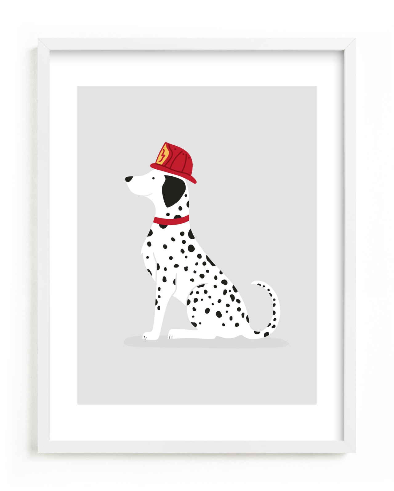 "Fire Dalmatian" - Limited Edition Art Print by Ashley Presutti Beasley in beautiful frame options and a variety of sizes.