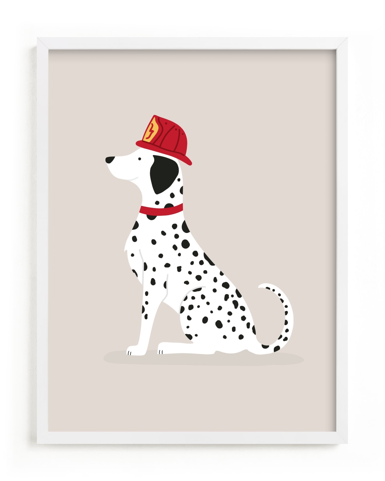 "Fire Dalmatian" - Limited Edition Art Print by Ashley Presutti Beasley in beautiful frame options and a variety of sizes.