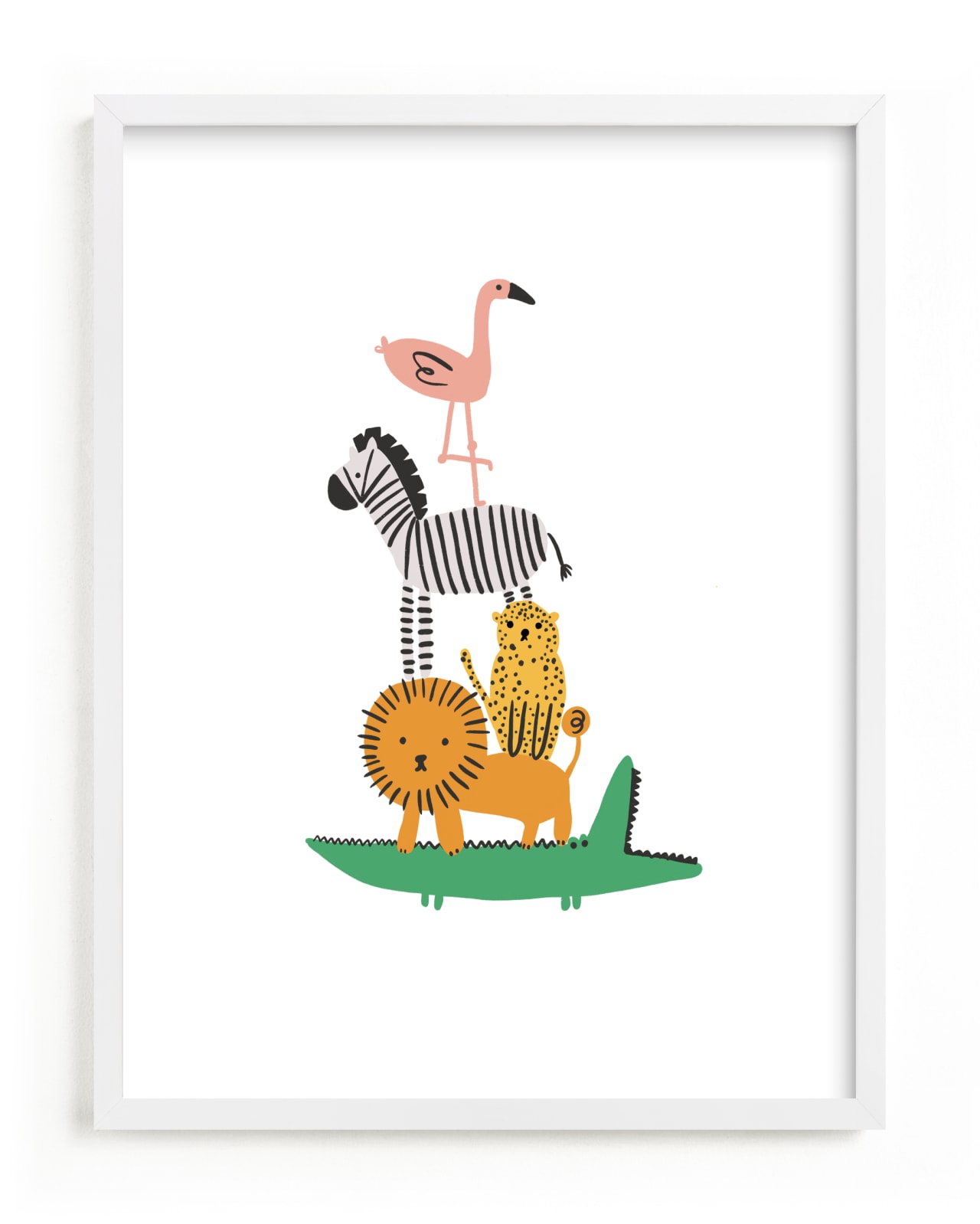 "Safari Stack" - Limited Edition Art Print by Caitlin Considine in beautiful frame options and a variety of sizes.