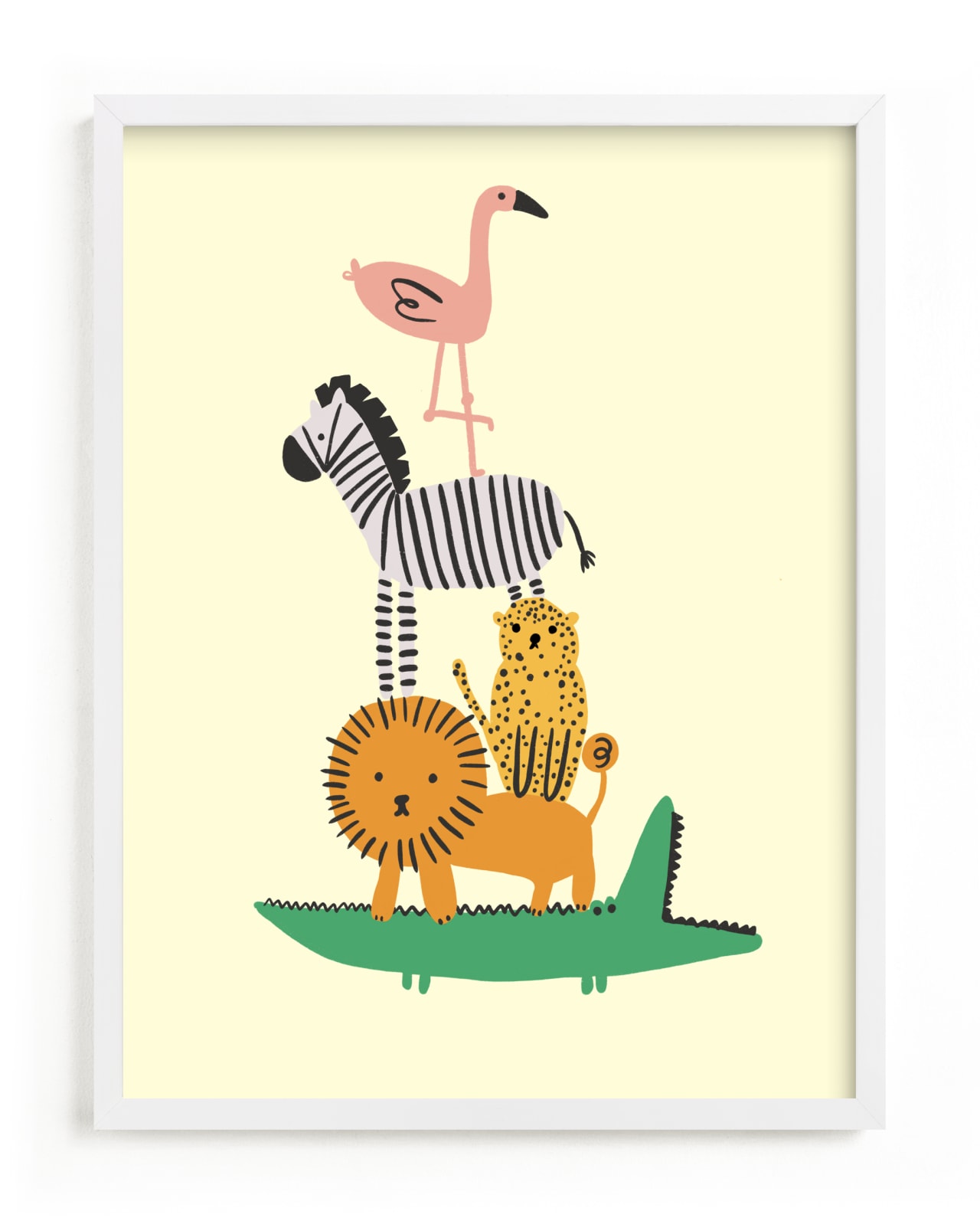 "Safari Stack" - Limited Edition Art Print by Caitlin Considine in beautiful frame options and a variety of sizes.