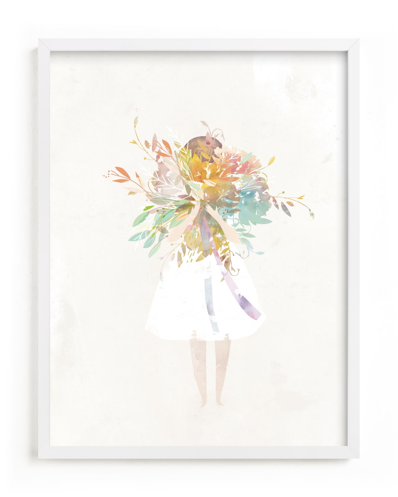 "The Flower Girl" - Limited Edition Art Print by Lori Wemple in beautiful frame options and a variety of sizes.