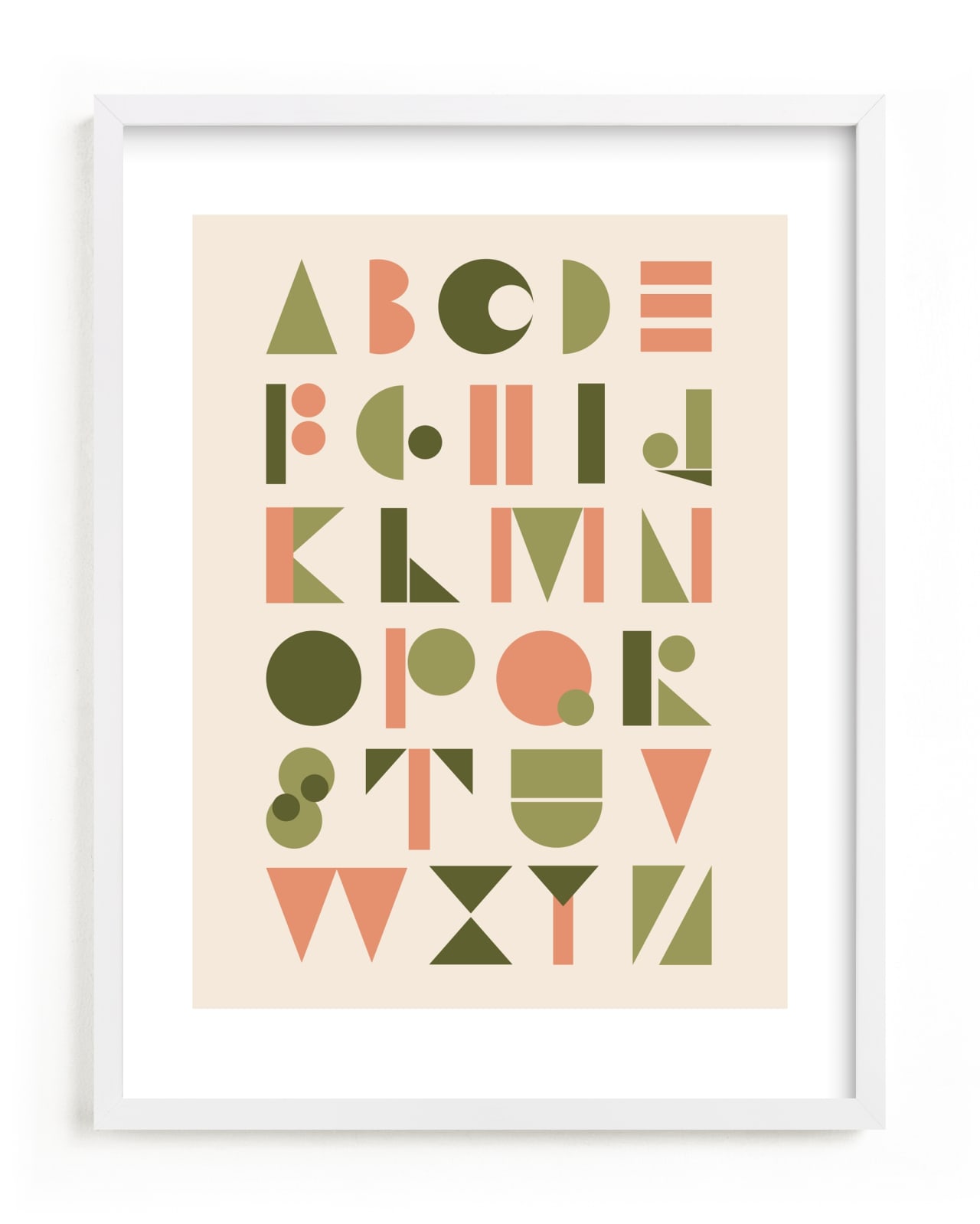 "Mod Alphabet" - Limited Edition Art Print by Morgan Kendall in beautiful frame options and a variety of sizes.
