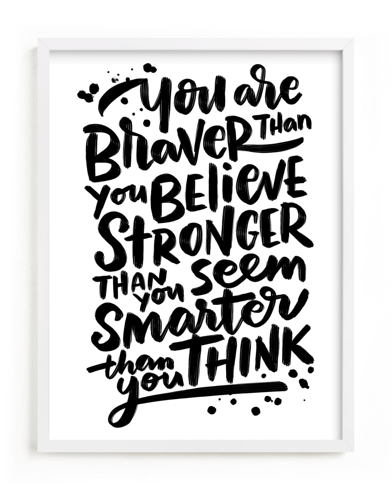 "Braver Stronger Smarter" - Limited Edition Art Print by Laura Bolter in beautiful frame options and a variety of sizes.