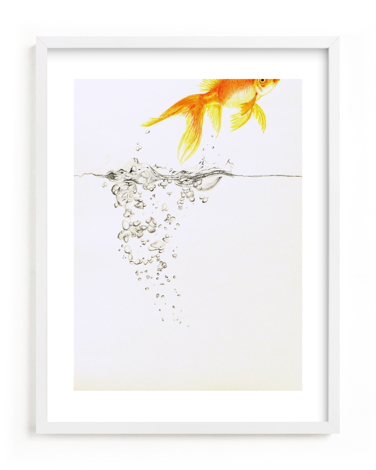"Aquatic High Jump 2 of 3" - Limited Edition Art Print by Deborah Chou in beautiful frame options and a variety of sizes.