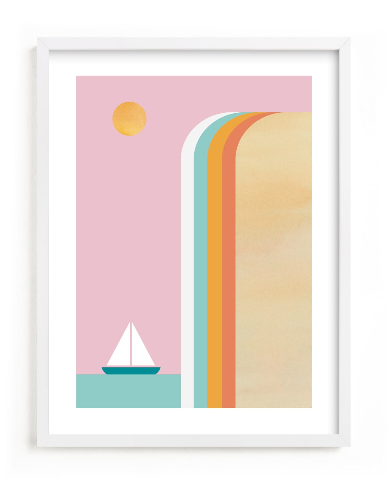 "Smooth Sailin" - Limited Edition Art Print by sue prue in beautiful frame options and a variety of sizes.