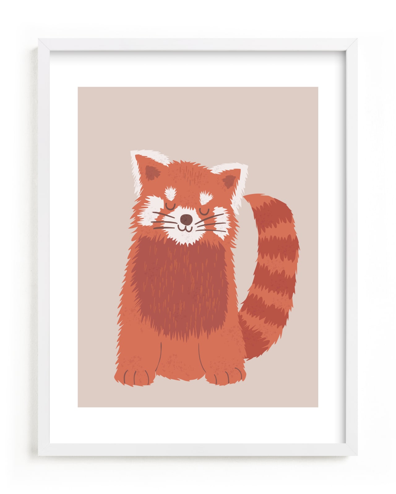 "Sleepy Red Panda" - Limited Edition Art Print by Jennifer Holbrook in beautiful frame options and a variety of sizes.