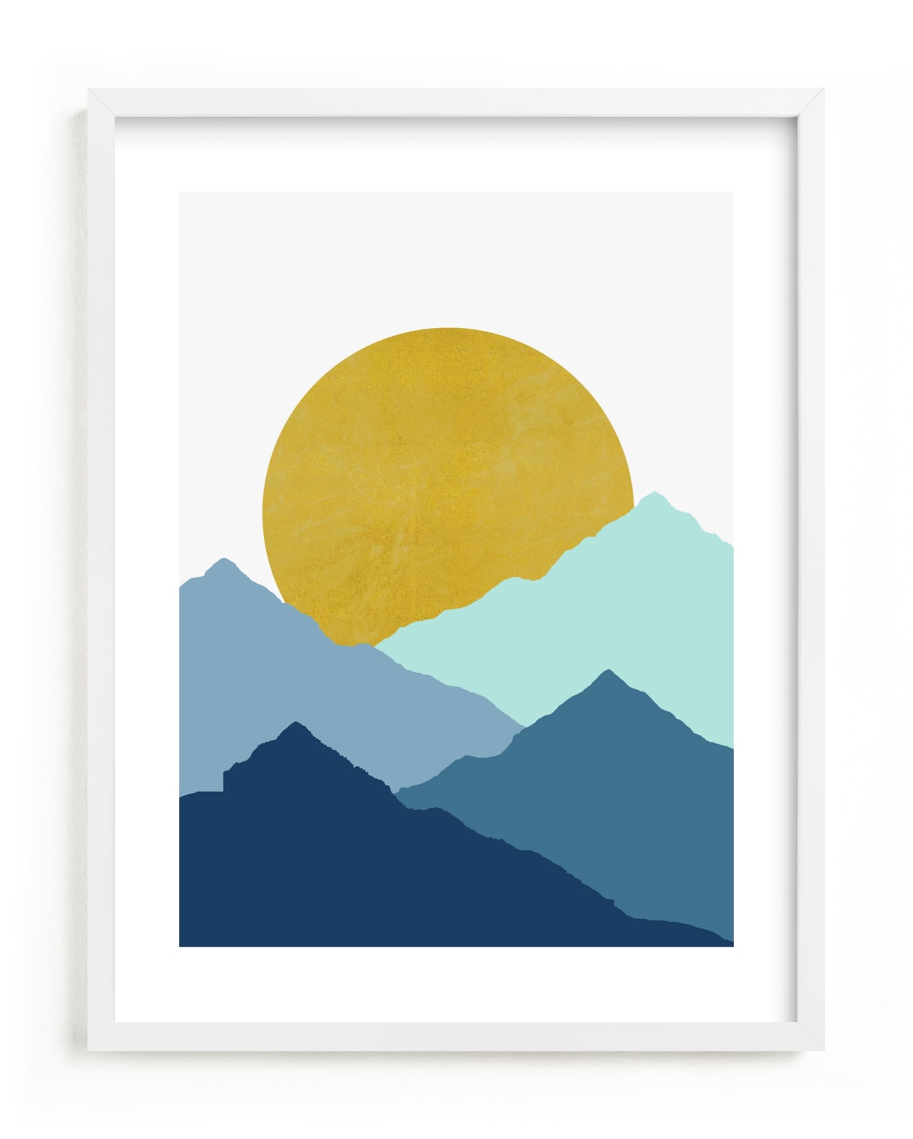 "Mountain Love" - Limited Edition Art Print by Sudevi Sen in beautiful frame options and a variety of sizes.