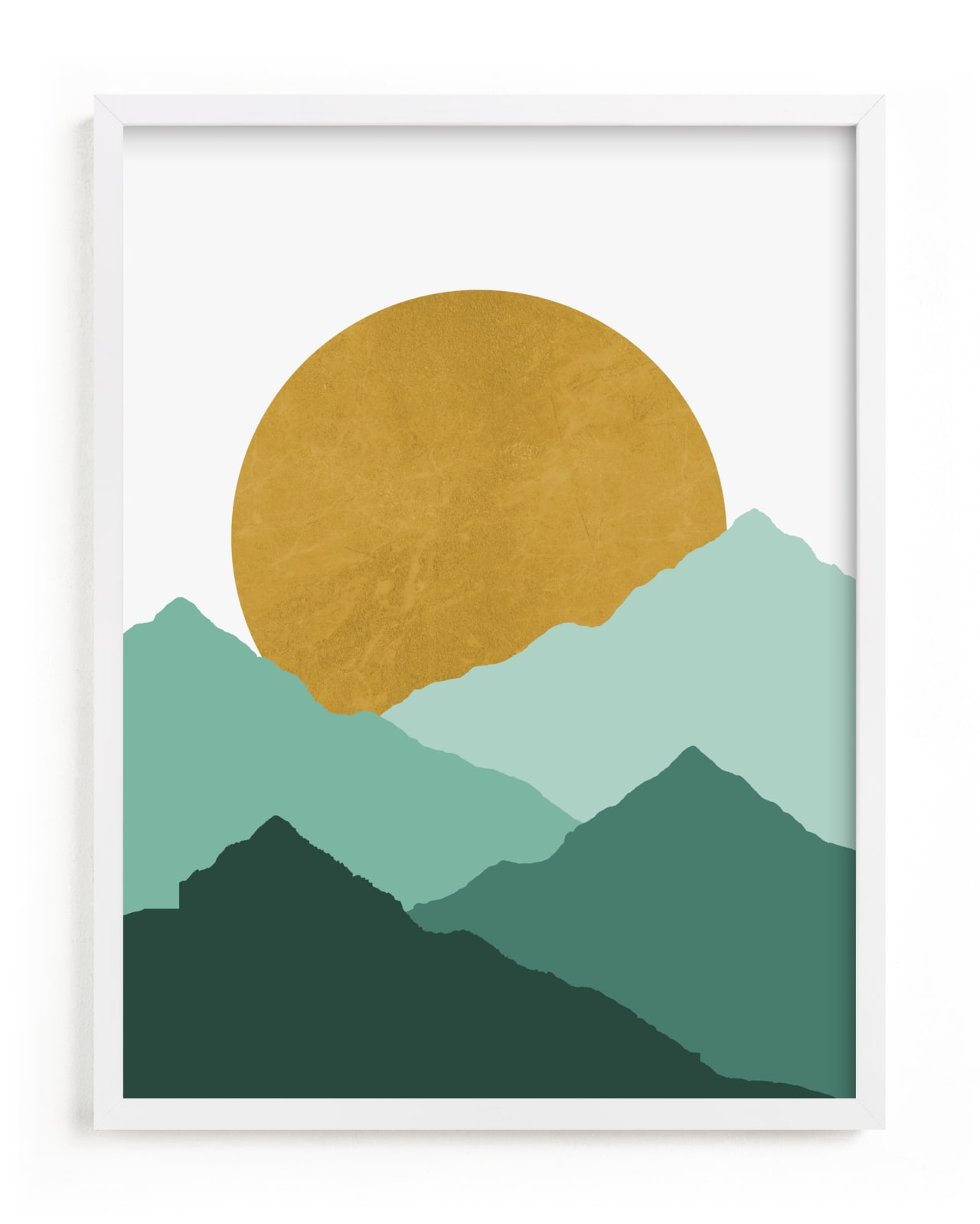 "Mountain Love" - Limited Edition Art Print by Sudevi Sen in beautiful frame options and a variety of sizes.