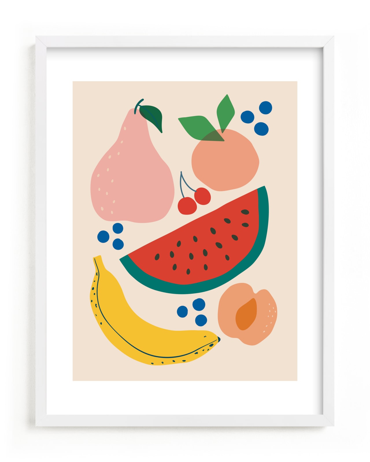 "Fruit Bowl" - Limited Edition Art Print by Vera Lim in beautiful frame options and a variety of sizes.
