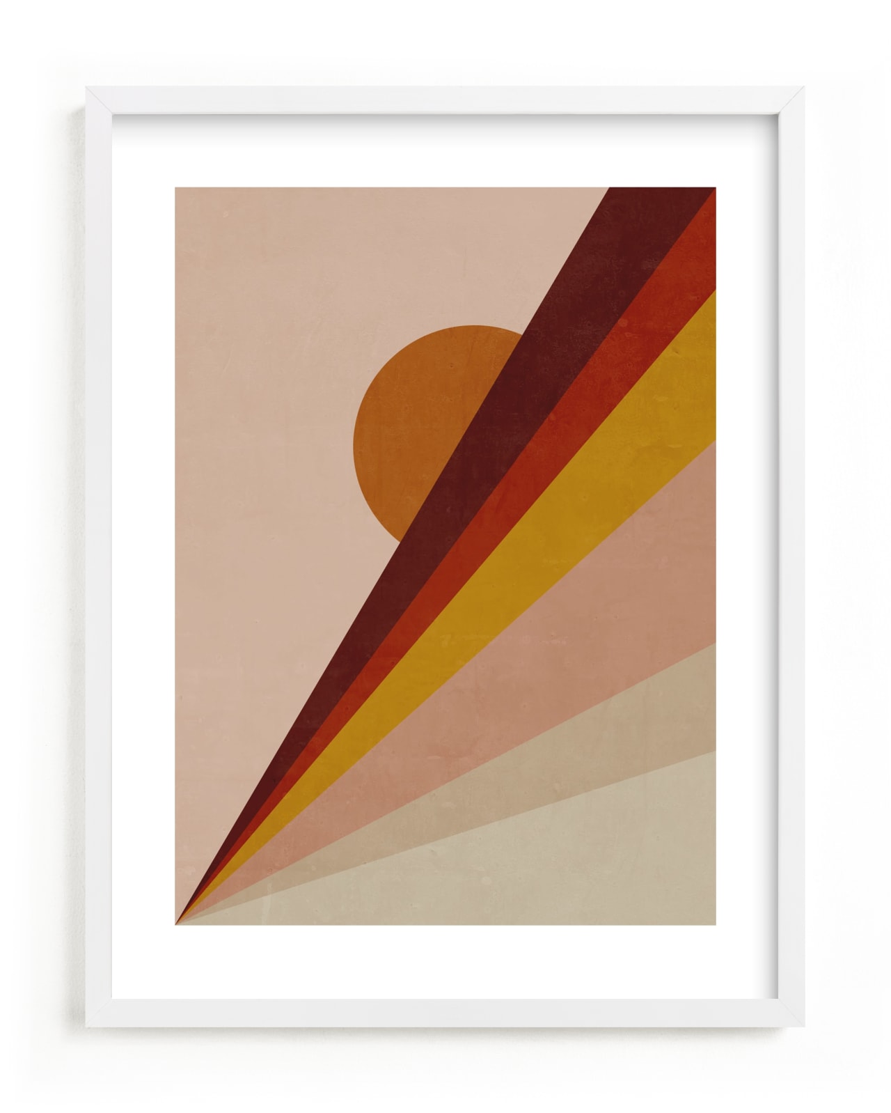 "Abstract Sunrise" - Limited Edition Art Print by Lucrecia Caporale in beautiful frame options and a variety of sizes.