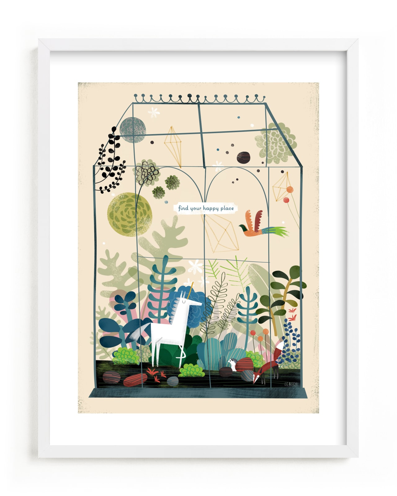 "Find Your Happy Place" - Limited Edition Art Print by Chris Lensch in beautiful frame options and a variety of sizes.