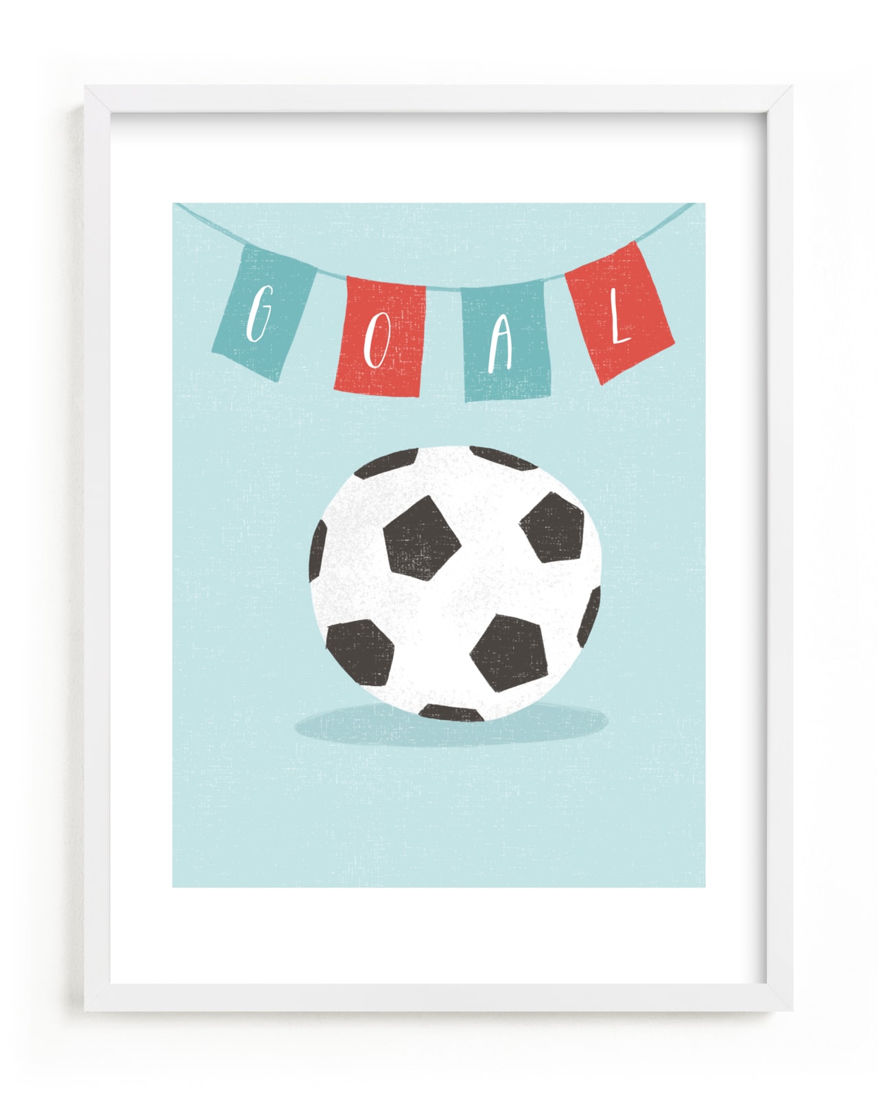 "Goooooaaaall!!!" - Limited Edition Art Print by merry mack creative in beautiful frame options and a variety of sizes.