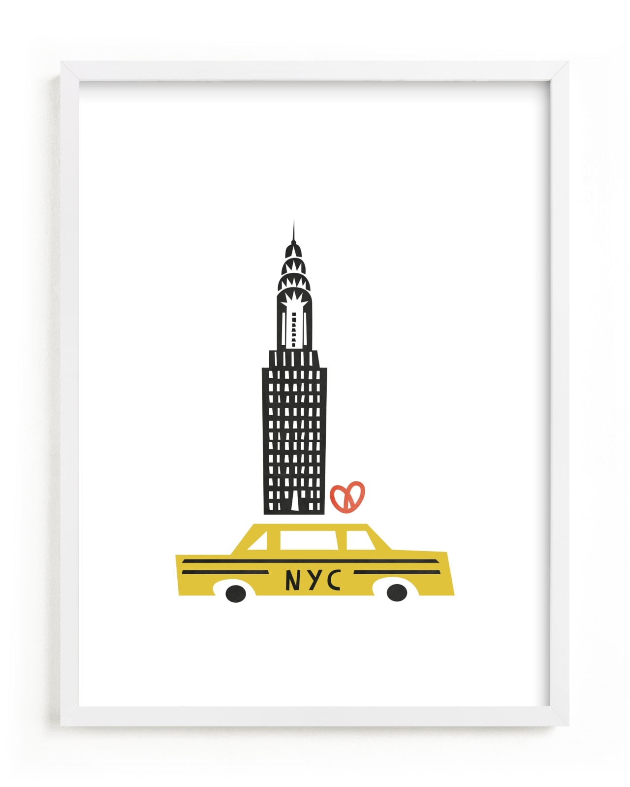"NYC" - Limited Edition Art Print by Nazia Hyder in beautiful frame options and a variety of sizes.