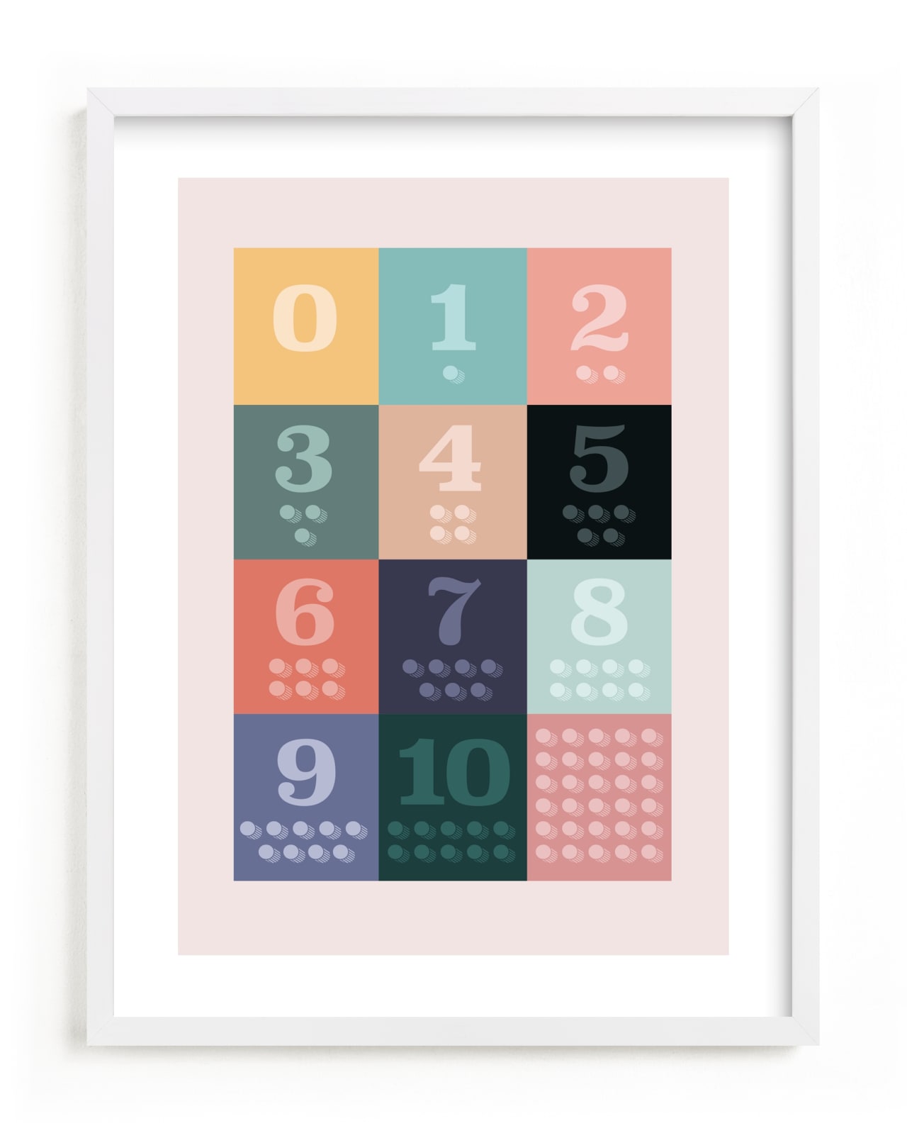 "1, 2 , 3, Oh I See! Count Along Numbers" - Limited Edition Art Print by Karyna Amador Design in beautiful frame options and a variety of sizes.