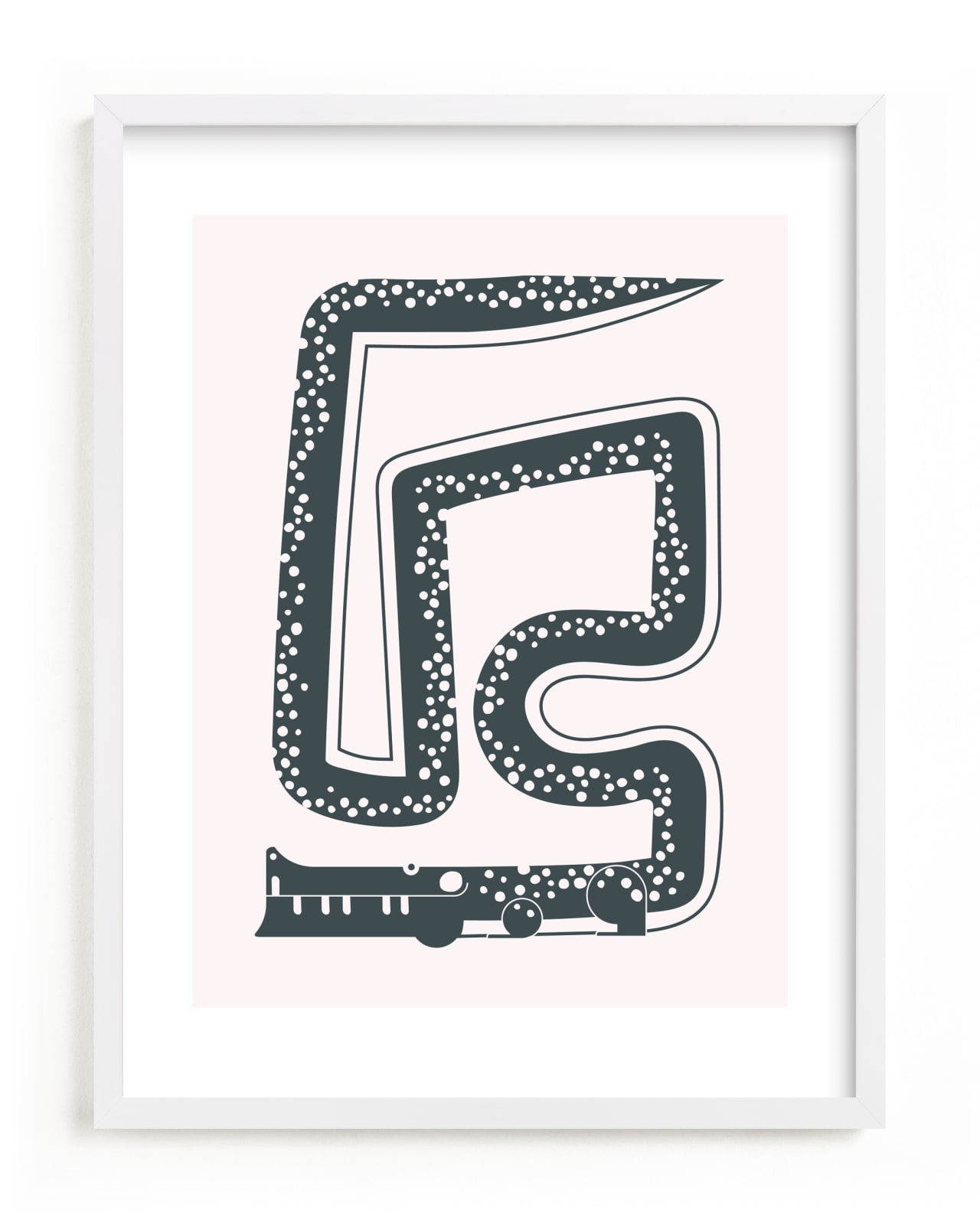 "Twisty Alligator" - Limited Edition Art Print by Ampersand Design Studio in beautiful frame options and a variety of sizes.