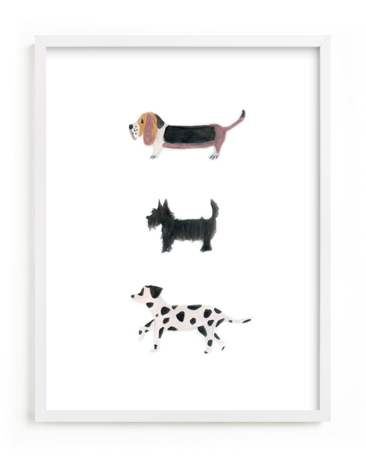 "it's a dog's world" - Limited Edition Art Print by Sheila Sunaryo in beautiful frame options and a variety of sizes.