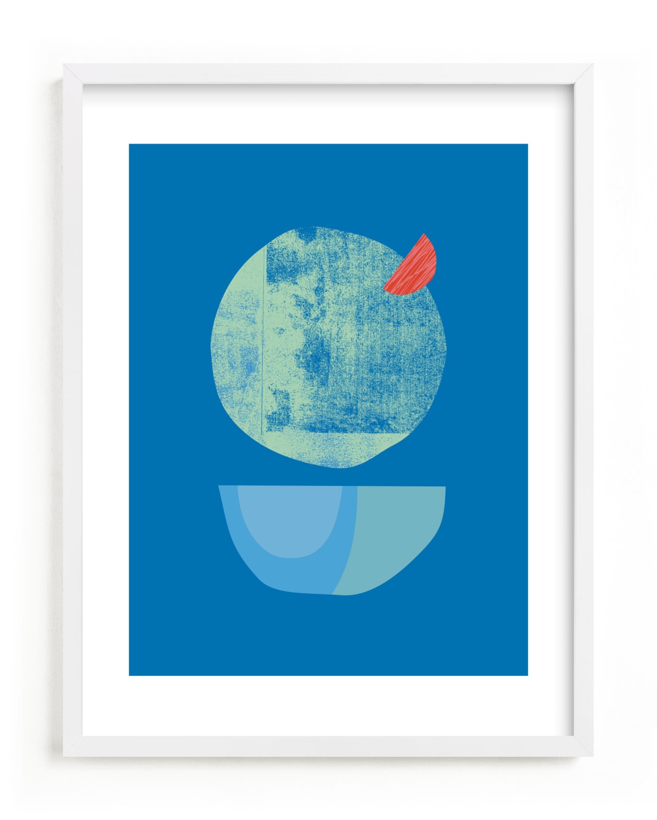 "Blue Garnish" - Limited Edition Art Print by sue prue in beautiful frame options and a variety of sizes.