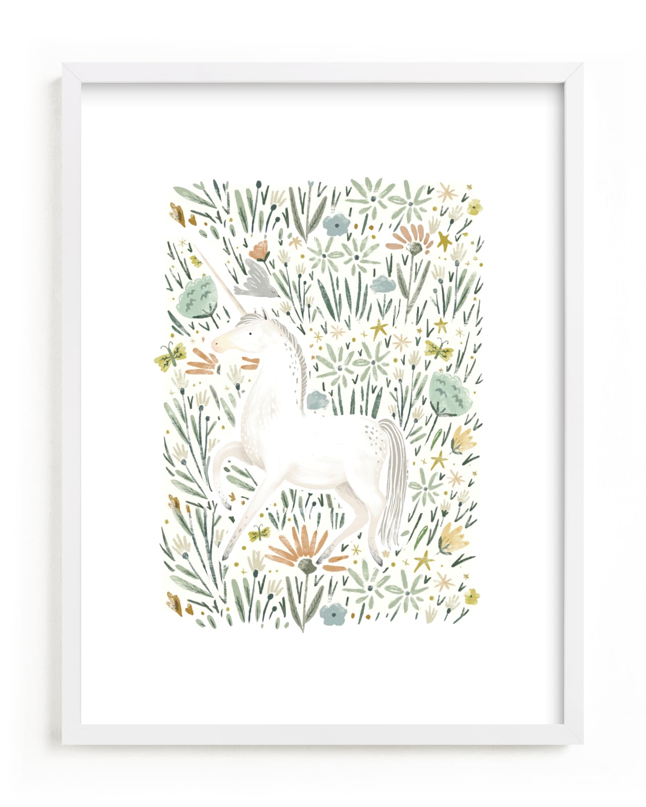 "Unicorn Forest" - Limited Edition Art Print by Hannah Williams in beautiful frame options and a variety of sizes.