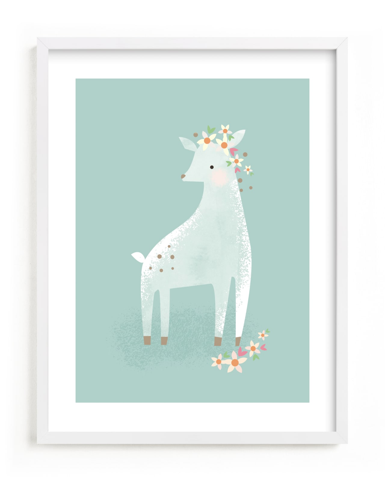"Little Deer" - Limited Edition Art Print by Lori Wemple in beautiful frame options and a variety of sizes.
