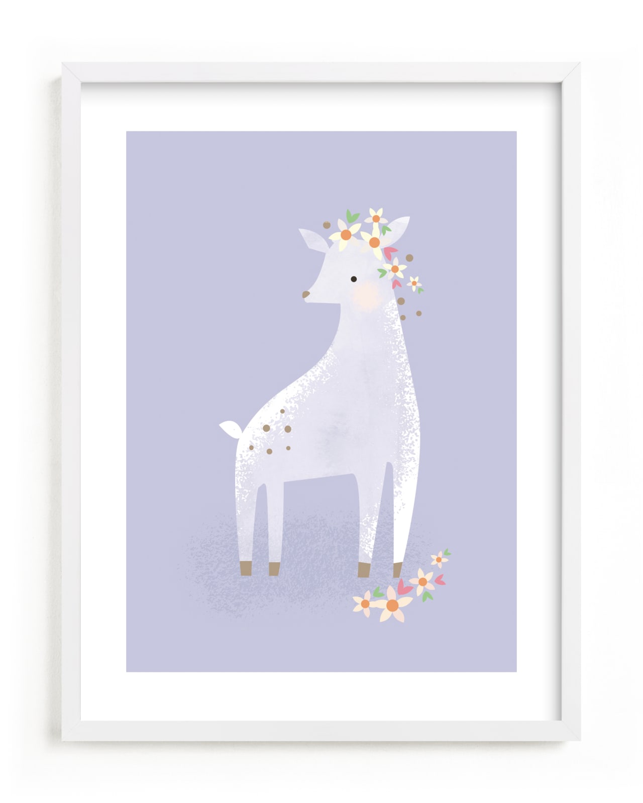 "Little Deer" - Limited Edition Art Print by Lori Wemple in beautiful frame options and a variety of sizes.