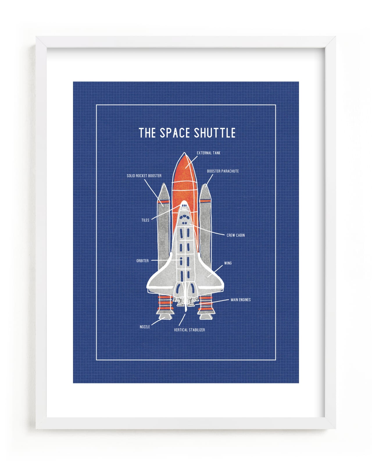 "The Space Shuttle" - Limited Edition Art Print by Meggy Masters in beautiful frame options and a variety of sizes.