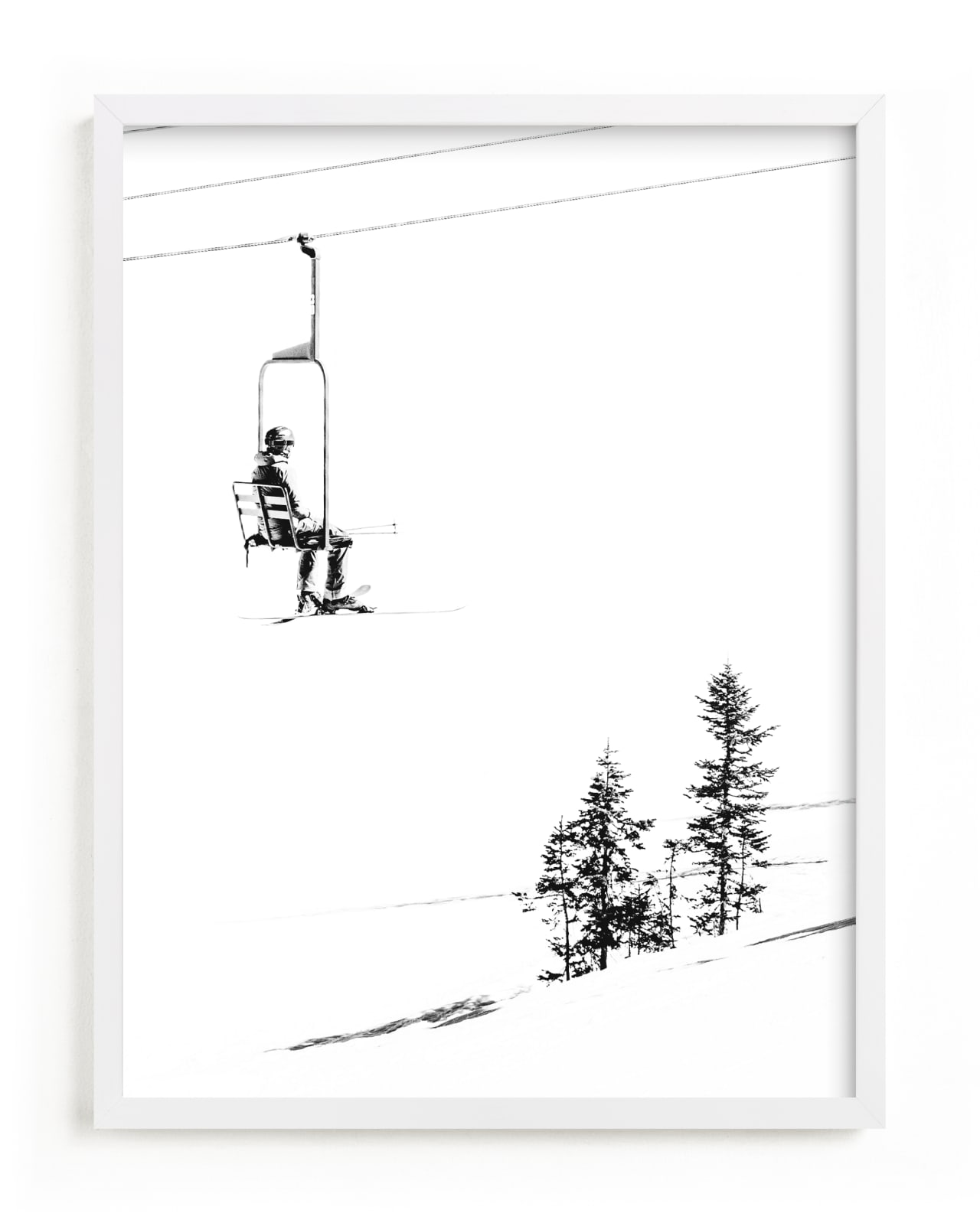 "skier" - Limited Edition Art Print by Alicia Abla in beautiful frame options and a variety of sizes.