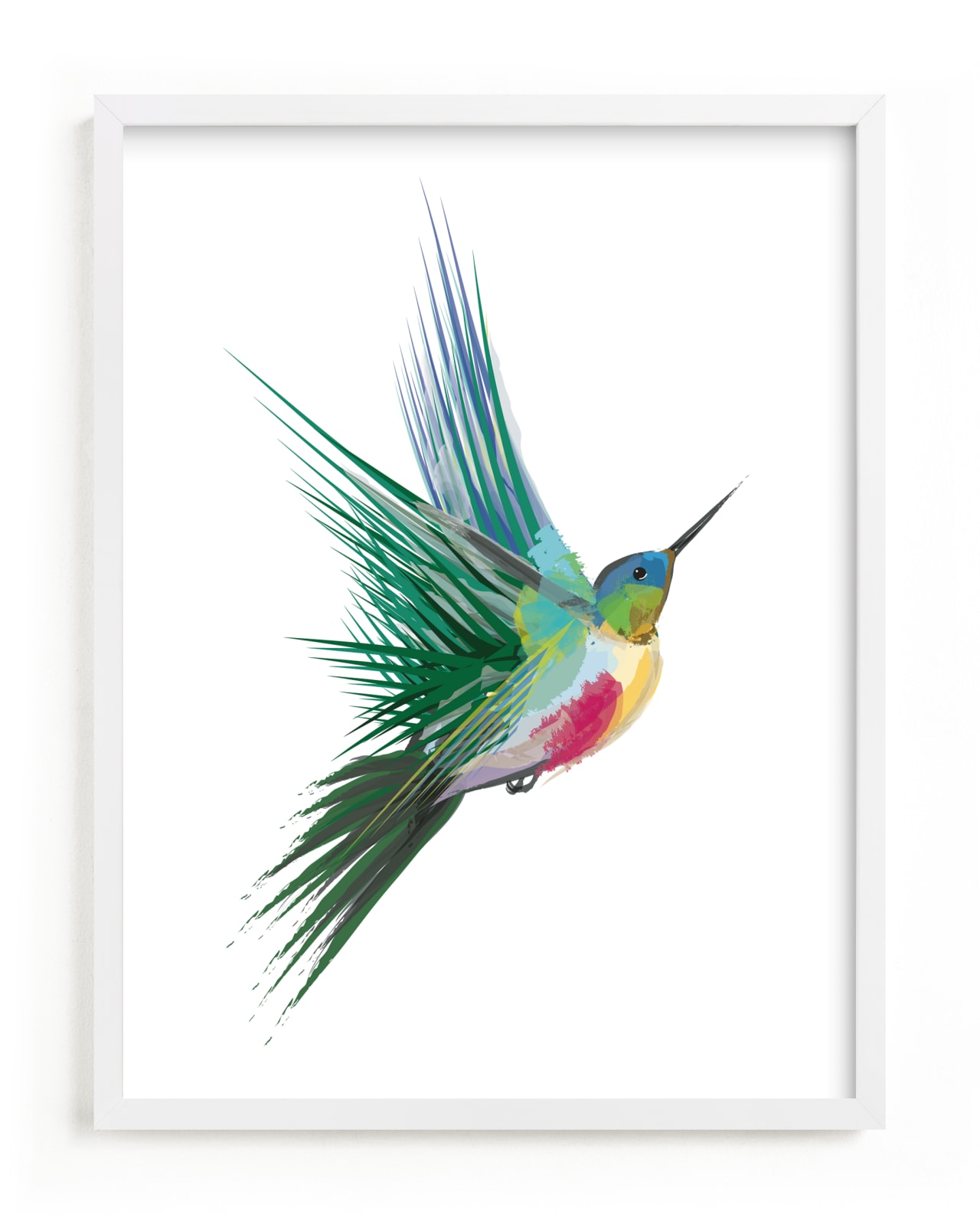 "hummingbird" - Limited Edition Art Print by Sara Shashani in beautiful frame options and a variety of sizes.