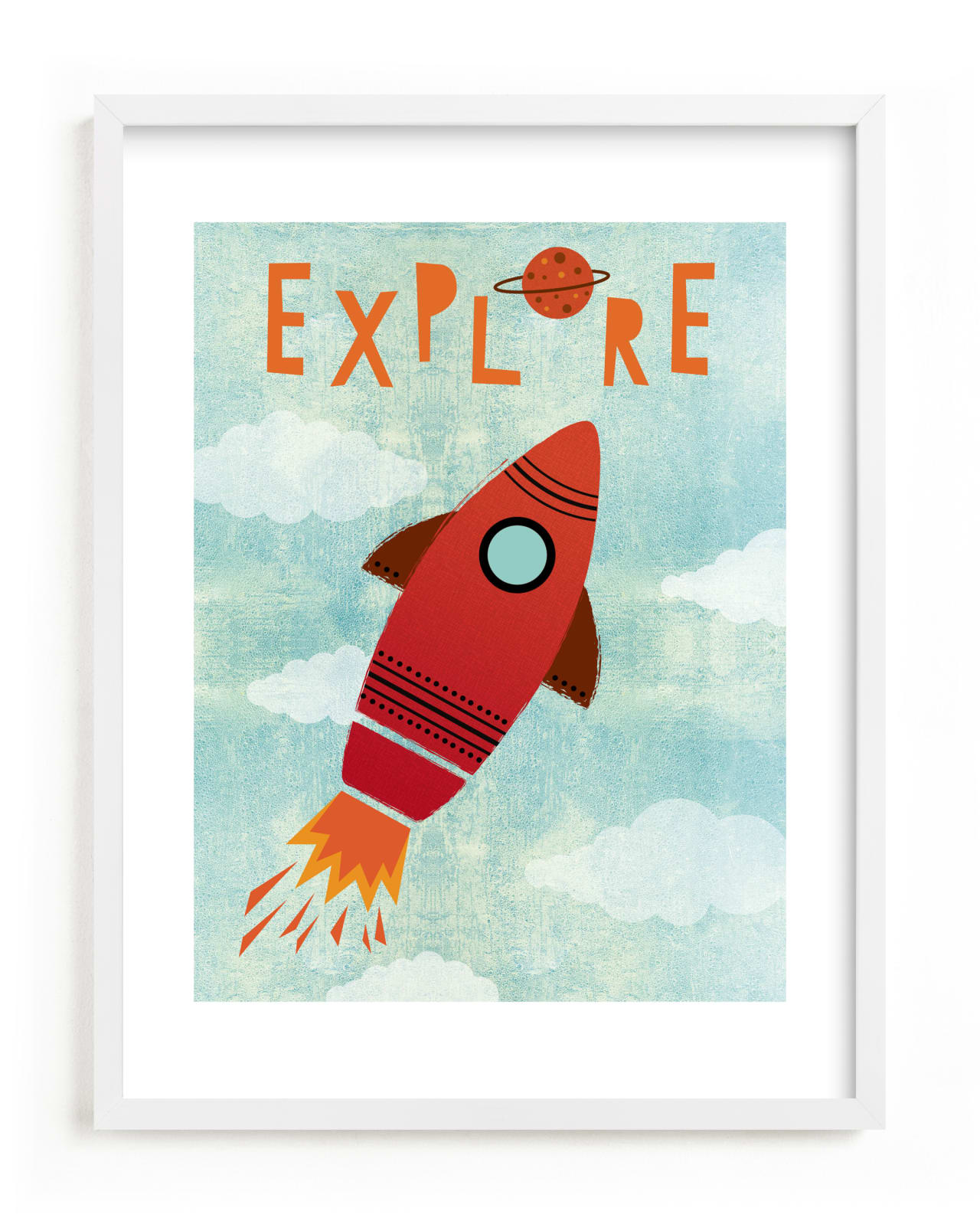 "Explore Your World" by Mansi Verma in beautiful frame options and a variety of sizes.
