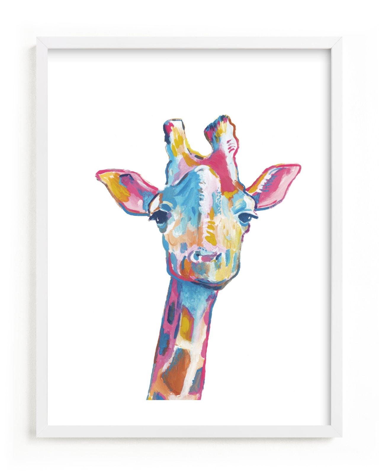 "Mr. Giraffe" by Makewells in beautiful frame options and a variety of sizes.