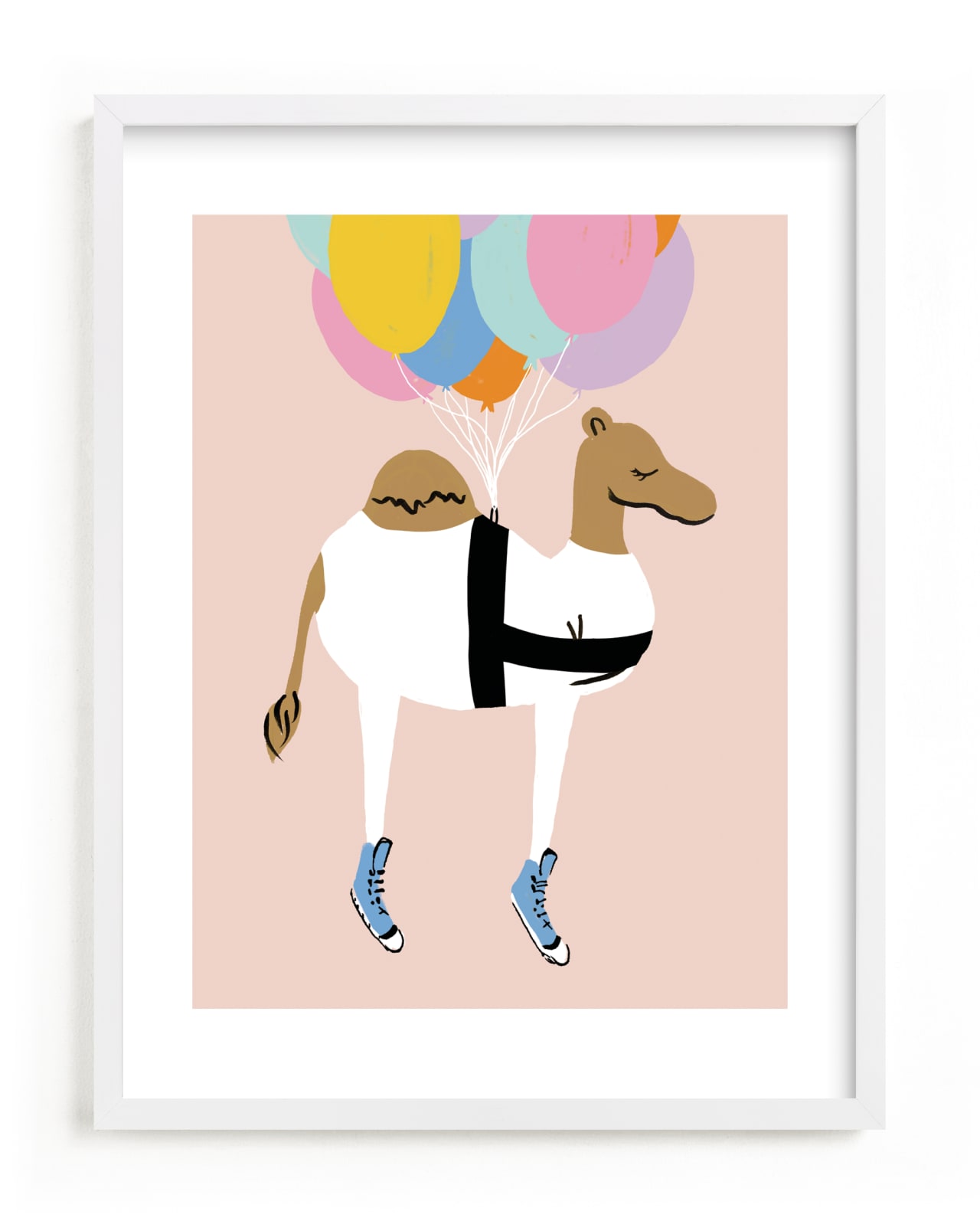 "Float On, Camel" by Ali Macdonald in beautiful frame options and a variety of sizes.
