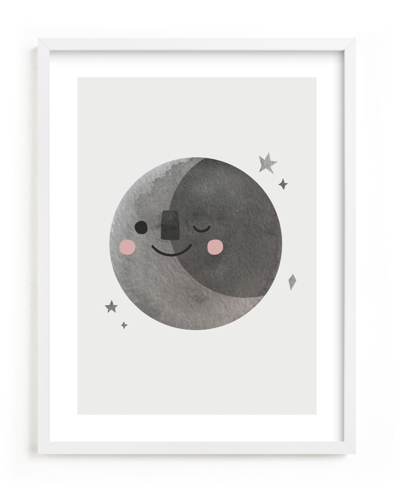 "A Happy Moon" by Mollie Bohannon in beautiful frame options and a variety of sizes.