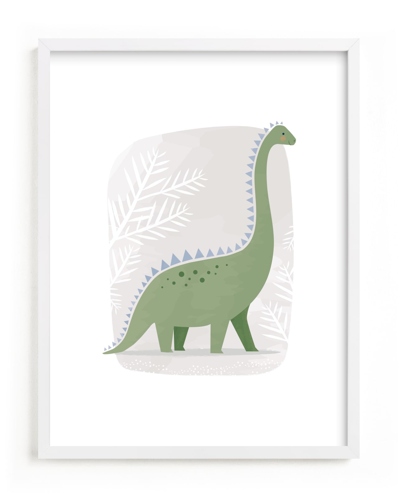"Happy Dino" by Karidy Walker in beautiful frame options and a variety of sizes.